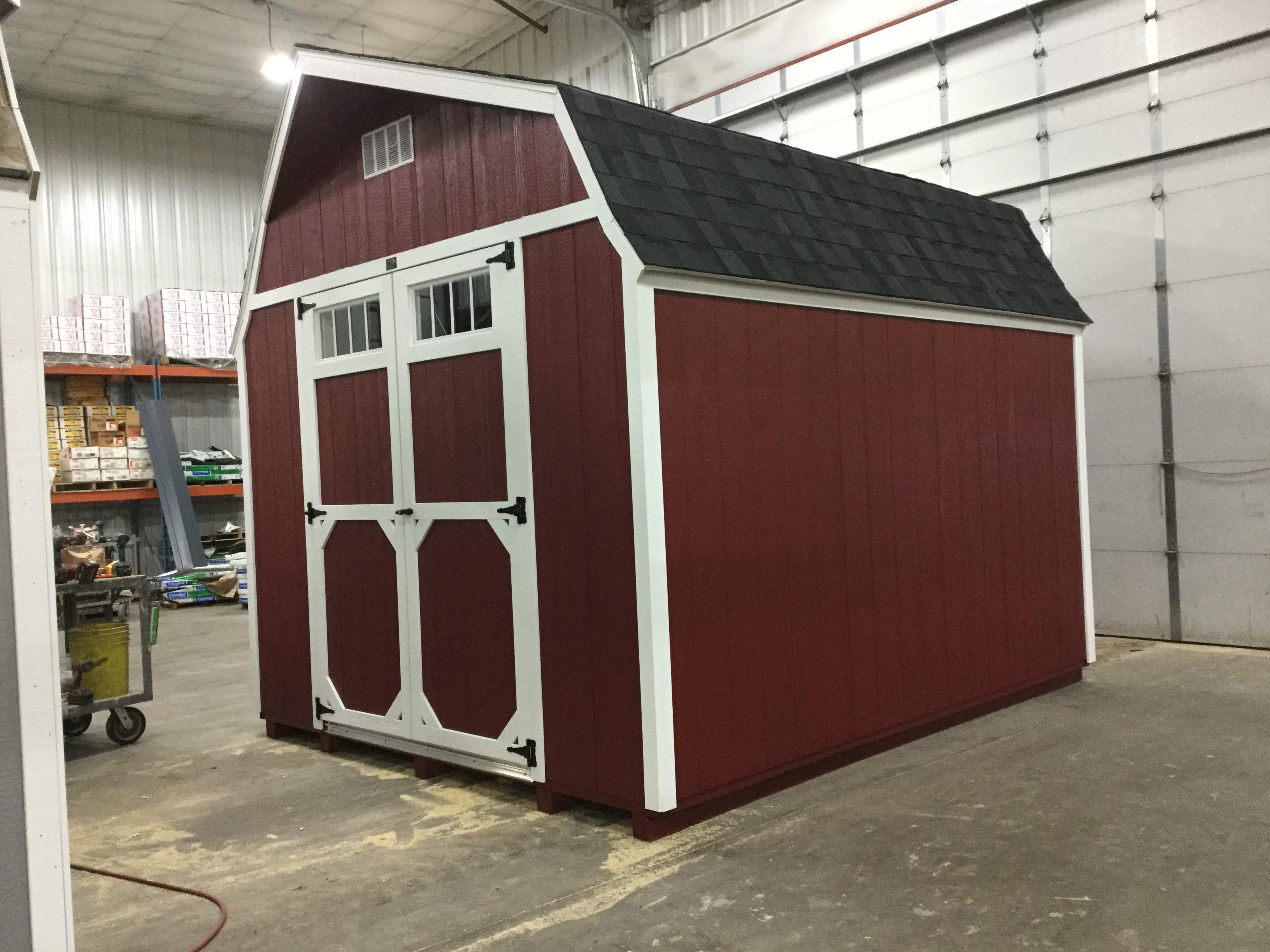 10x12 High Barn Style Wood Shed For Sale #23567 