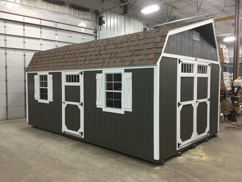 12x20 High Barn Style Wood Shed For Sale| #24052 