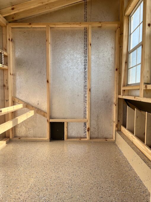 6'x12' Studio Chicken Coop Combo