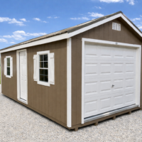 12'x20' Ranch Gable Wood Panel Garage