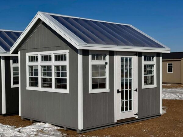 Summit Gray 10'x12' Greenhouse Deluxe Style
