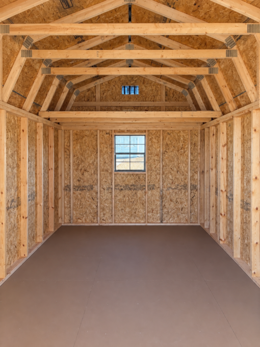 10'x16' Economy High Barn Style Wood Shed