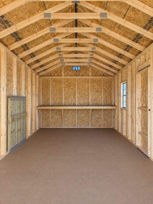 12'x24' Economy Ranch Gable Wood Shed