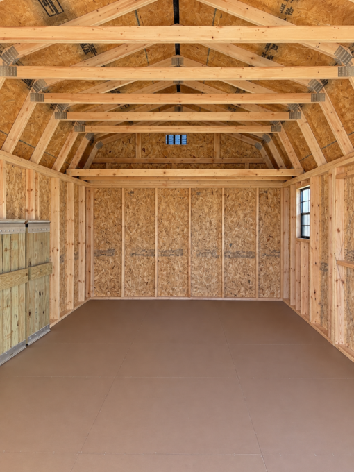 12'x20' Economy High Barn Wood Shed