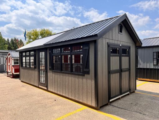 10'x24' Greenhouse - Shed Combo