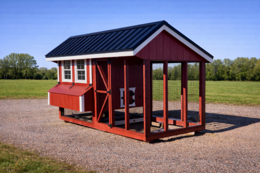 6'x12' Quaker Chicken Coop Combo