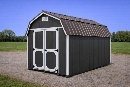 10'x12' High Barn Wood Panel Shed