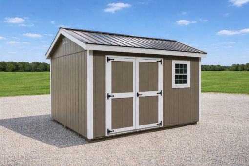10'x12' Ranch Gable Wood Panel Shed