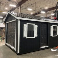 12'x16' Ranch Gable Wood Panel Garage
