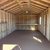 12'x24' Economy Ranch Gable Wood Shed