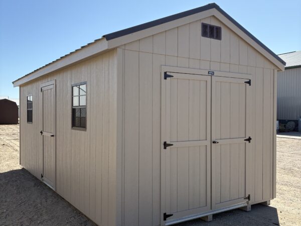 10'x20' Economy Ranch Gable Wood Shed