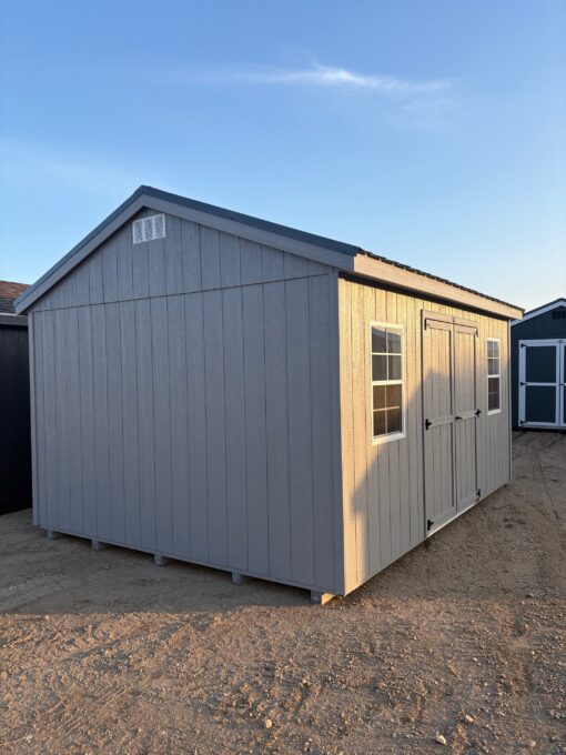12'x16' Economy Ranch Gable Wood Shed