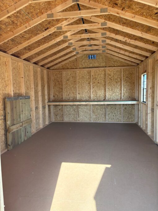12'x20' Economy Ranch Gable Wood Shed