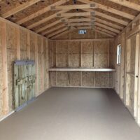 10'x20' Economy Ranch Gable Wood Shed