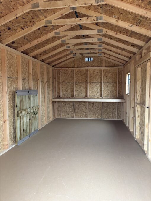 10'x20' Economy Ranch Gable Wood Shed
