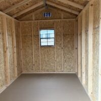 image1 8'x12' Economy Ranch Style Wood Shed