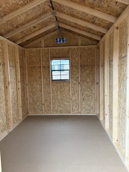 image1 8'x12' Economy Ranch Style Wood Shed