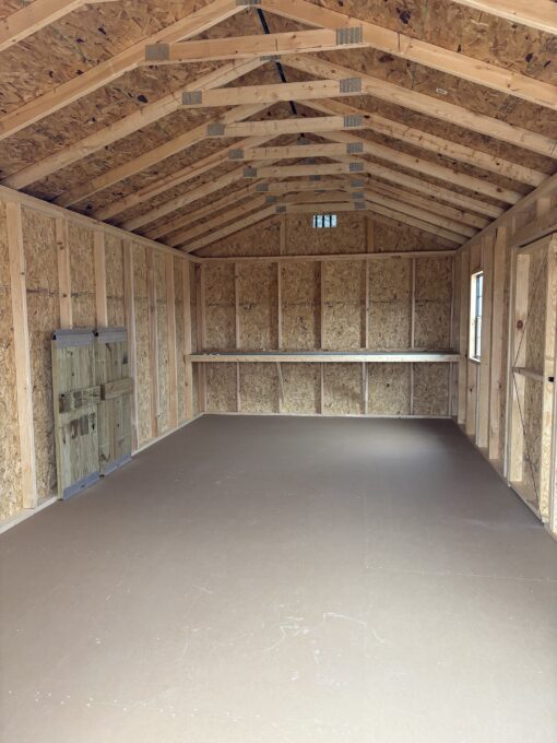 image1 12'x24' Economy Ranch Gable Wood Shed