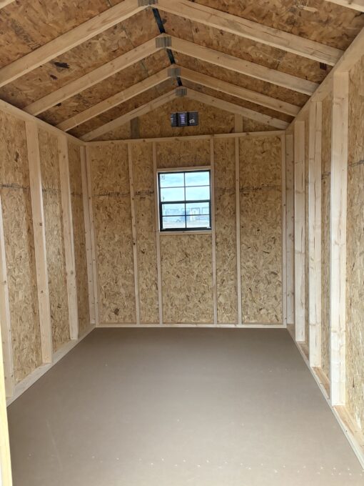8'x12' Economy Ranch Style Wood Shed