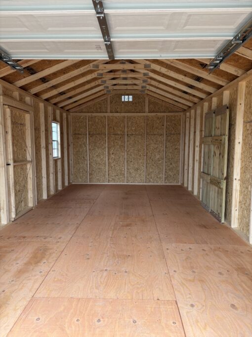 image1 12'x24' Economy Ranch Wood Panel Garage