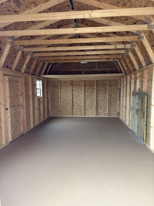 12'x24' Economy High Barn Wood Shed