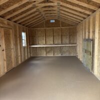 image1 12'x24' Economy Ranch Gable Wood Shed