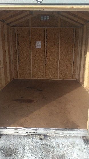 10'x12' Economy Ranch Gable Wood Shed - USED