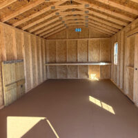 12'x24' Economy Ranch Gable Wood Shed