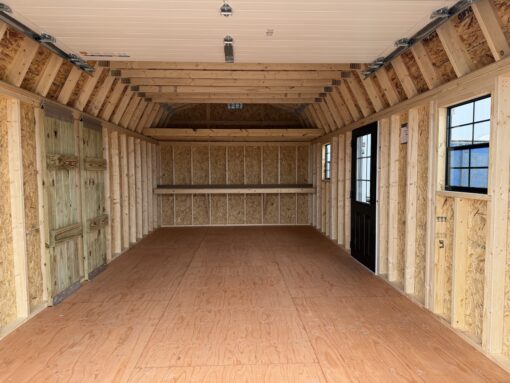 12'x24' High Barn Wood Panel Garage
