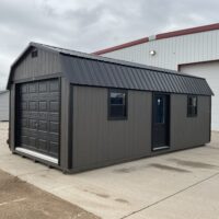 12'x24' High Barn Wood Panel Garage