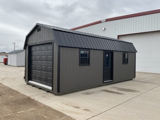 12'x24' High Barn Wood Panel Garage