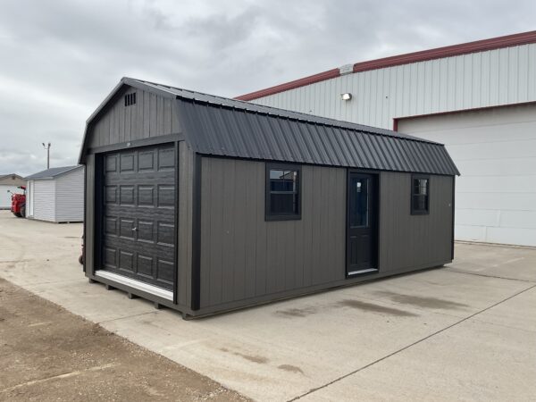 12'x24' High Barn Wood Panel Garage